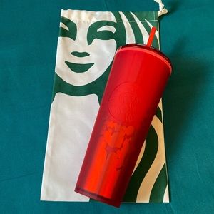 Starbucks Soft Touch Hearts Dome Tumbler